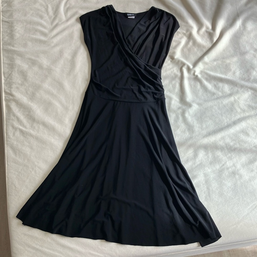 Elegant Black Wrap Dress